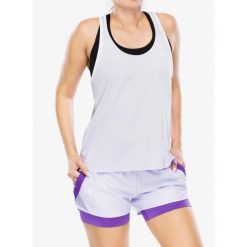 Top damski Under Armour Knockout Tank. Białe topy damskie Under Armour, xs, bez wzorów, bez ramiączek. Za 104.99 zł.