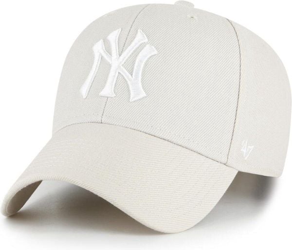 Czapka z daszkiem MVP Lifestyle New York Yankees Snapback. Brązowe czapki męskie 47 Brand, bez wzorów, z materiału. Za 138.02 zł.