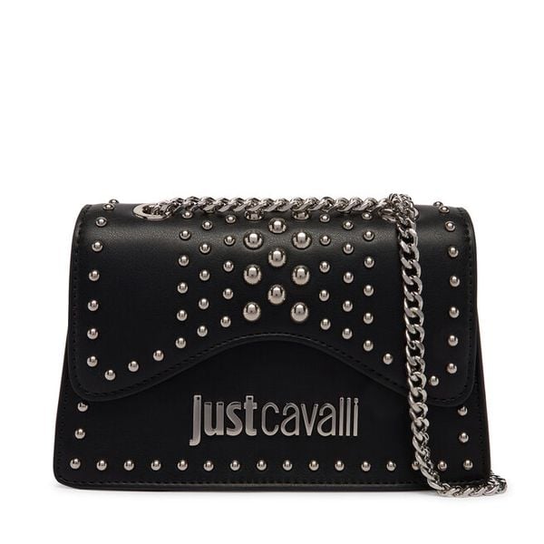 Torebka Just Cavalli. Czarne torebki klasyczne damskie Just Cavalli, bez wzorów, wizytowe, bez kołnierzyka, bez ramiączek. Za 749.99 zł.