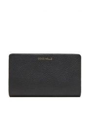 Coccinelle Portfel E2 TBM 11 F3 01 Czarny. Czarne portfele damskie Coccinelle, bez wzorów, ze skóry. Za 549.99 zł.