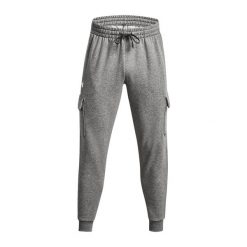 Spodnie męskie Under Armour Rival Fleece Cargo Jogger. Szare spodnie dresowe męskie Under Armour. Za 159.99 zł.