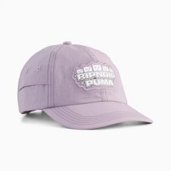 Czapka z daszkiem męska Puma X RIPNDIP fioletowa 02659502. Fioletowe czapki męskie Puma, bez wzorów, z poliamidu. Za 129.94 zł.
