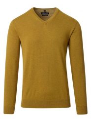 CASAMODA Sweter w kolorze musztardowym rozmiar: 6XL. Żółte swetry męskie CASAMODA, xl, bez wzorów, z bawełny, bez kołnierzyka. Za 113.99 zł.