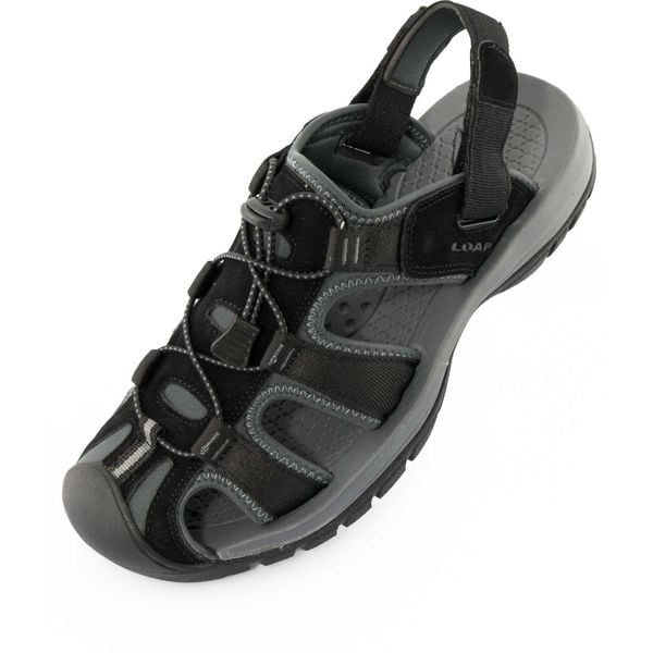 LOAP Orland Męskie Sandały Zakryty Przód Czarny-Szary 45. Czarne sandały męskie ZONE PERFECT, bez zapięcia. Za 190.23 zł.