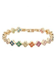 U.S. Polo Assn. Pozłacana bransoletka z kryształami rozmiar: onesize. Żółte bransoletki damskie U.S. Polo Assn., metalowe. Za 104.99 zł.