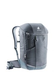 Plecak rowerowy Deuter Rotsoord 25+5 - graphite/shale. Szare obuwie trekkingowe damskie Deuter, bez wzorów, z materiału, biznesowe. Za 635.79 zł.