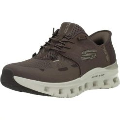 Buty SKECHERS GLIDE-STEP PRO RADIANT STRI Brązowy. Brązowe obuwie treningowe damskie Skechers, na fitness i siłownię. Za 392.99 zł.