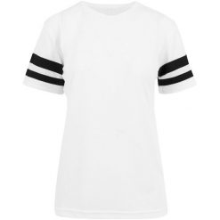 Koszulka Damska Z Siateczki W Paski. Czarne bluzki damskie BUILD YOUR BRAND, l, bez wzorów, sportowe, bez kołnierzyka, bez ramiączek. Za 65.99 zł.