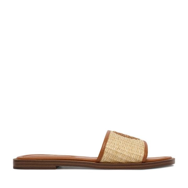 Klapki Beverly Hills Polo Club. Brązowe klapki damskie Beverly Hills Polo Club, bez wzorów, bez obcasa. Za 139.99 zł.