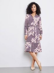 Gerry Weber Sukienka w kolorze jasnoróżowo-ciemnofioletowym rozmiar: 44. Różowe sukienki damskie Gerry Weber, bez wzorów, bez kołnierzyka, bez ramiączek, midi. Za 205.93 zł.