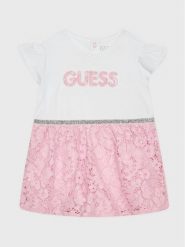 Guess Sukienka codzienna S3RG13 K6YW0 Kolorowy Regular Fit. Sukienki dziewczęce Guess, z aplikacjami, z bawełny, bez ramiączek. Za 269.99 zł.