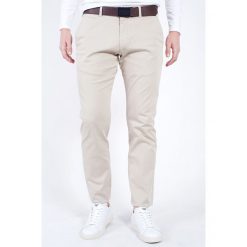 Spodnie męskie. Brązowe spodnie materiałowe męskie Joop! Jeans, bez wzorów. Za 111.00 zł.