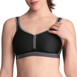 Stanik do biegania Performance z wysoki poziomem podtrzymywania. Czerwone biustonosze ANITA ACTIVE, bez wzorów, z elastanu. Za 252.00 zł.