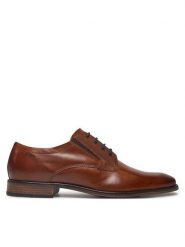 Bugatti Półbuty 313-AHY03-1000 Brązowy. Brązowe buty wizytowe męskie Bugatti, ze skóry, bez zapięcia. Za 219.99 zł.