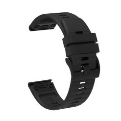 Pasek silikonowy Hurtel do Garmin Fenix 3 / 5X / 6X / 7X Pro. Czarne paski męskie Hurtel, bez wzorów, z materiału, biznesowe. Za 20.99 zł.