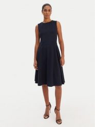 LAUREN RALPH LAUREN Sukienka koktajlowa 200980935003 Granatowy Slim Fit. Niebieskie sukienki damskie Lauren Ralph Lauren, bez wzorów, z wiskozy, wizytowe, bez kołnierzyka, bez ramiączek. Za 989.99 zł.