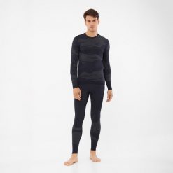 Bielizna termoaktywna męska VIKING Gasher Merino Man Set z wełną merino. Czarna bielizna termoaktywna męska VIKING, m, bez wzorów, z wełny. Za 289.99 zł.