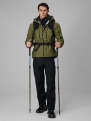 4F Spodnie softshellowe membrana 5000 męskie - czarne S. Czarne spodnie materiałowe męskie 4f, bez wzorów, ze skóry. Za 299.99 zł.