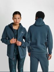 Bluza z kapturem i zamkiem błyskawicznym Hummel Tech Regular. Niebieskie bluzy z kapturem męskie HUMMEL, s, z bawełny. Za 333.40 zł.