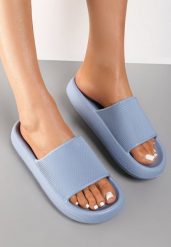 Niebieskie Piankowe Klapki w Stylu Basic Oreithano. Niebieskie bikini damskie Renee, bez wzorów. Za 44.99 zł.