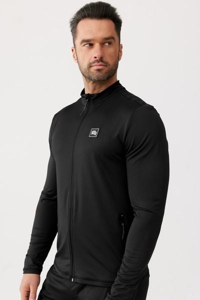 Bluza dresowa męska sportowa treningowa Rough Radical Maxim Zip. Czarne bluzy sportowe męskie ROUGH RADICAL, bez wzorów, z dresówki, sportowe, bez kołnierzyka, bez ramiączek. Za 135.92 zł.