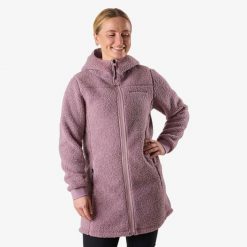 Bluza polarowa turystyka damska Swedemount Lofoten Pile Coat wodoodporna. Fioletowe bluzy bez kaptura damskie SWEDEMOUNT, z polaru. Za 297.00 zł.