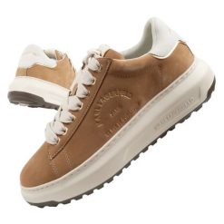 Buty Karl Lagerfeld Maison Karl Lace KL575372 88 brązowe. Brązowe buty sportowe na co dzień męskie z gumy, bez zapięcia. Za 880.34 zł.