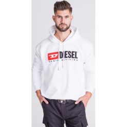 BLUZA DIVISION DIESEL. Białe bluzy z kapturem męskie Diesel, l, z bawełny. Za 304.50 zł.