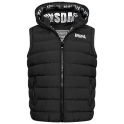 Kurtka bez rękawów z kapturem Lonsdale Lydford. Białe kurtki męskie Lonsdale, m, bez wzorów, z puchu, z kapturem. Za 449.00 zł.