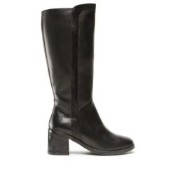 Kozaki Lasocki. Czarne kozaki damskie Lasocki, bez obcasa, na słupku. Za 214.99 zł.