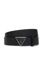 Guess Pasek BM7943 P6335 Czarny. Czarne paski męskie Guess, z aplikacjami, ze skóry. Za 284.99 zł.