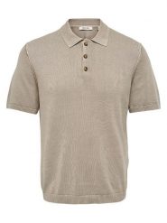 ONLY & SONS Koszulka polo "Onsgarson" w kolorze beżowym rozmiar: L. Brązowe koszulki polo męskie Only & Sons, l, bez wzorów, bez ramiączek. Za 91.77 zł.