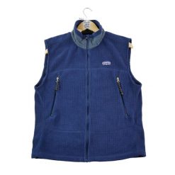 Second life - Męska kurtka polarowa Retro Made in USA - Jak nowy. Niebieskie kurtki męskie Patagonia, m, bez wzorów, z polaru, retro, bez kaptura. Za 255.56 zł.