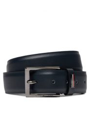 Tommy Hilfiger Pasek Męski Business 3.5 AM0AM12062 Granatowy. Niebieskie paski męskie Tommy Hilfiger, bez wzorów, ze skóry. Za 299.99 zł.