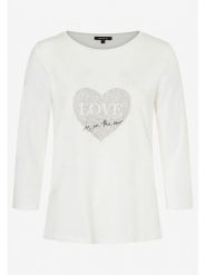 More & More Koszulka w kolorze kremowym rozmiar: 38. Brązowe bluzki damskie MORE & MORE, bez wzorów, bez kołnierzyka. Za 74.11 zł.