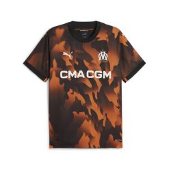 Autentyczna trzecia koszulka OM 2023/24. Brązowe t-shirty sportowe męskie Puma, na jesień, s, bez ramiączek, do piłki nożnej. Za 361.25 zł.