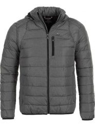 Peak Mountain Kurtka pikowana "Cenzo" w kolorze szarym rozmiar: L. Szare kurtki męskie Peak Mountain, l, bez wzorów, bez kaptura. Za 310.38 zł.