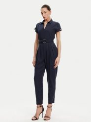 ACCESS FASHION Kombinezon 53-5511-128 Granatowy Regular Fit. Niebieskie kombinezony damskie ACCESS FASHION, bez wzorów, z lyocellu, bez kołnierzyka, bez ramiączek. Za 459.99 zł.