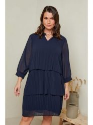 Curvy Lady Sukienka w kolorze granatowym rozmiar: 40/42. Niebieskie sukienki damskie Curvy Lady, bez wzorów, klasyczne, bez kołnierzyka, bez ramiączek, midi. Za 174.02 zł.