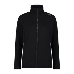 Bluza damska turystyczna CMP 34G2346. Czarne bluzy z kapturem damskie CMP, l, z materiału. Za 299.55 zł.