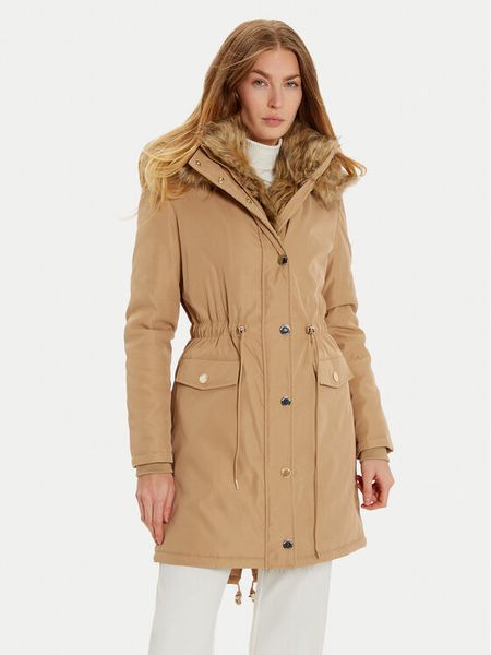 Marciano Guess Parka 4BGL12 7182A Écru Regular Fit. Parki damskie Marciano Guess, z aplikacjami, z syntetyku. Za 719.99 zł.