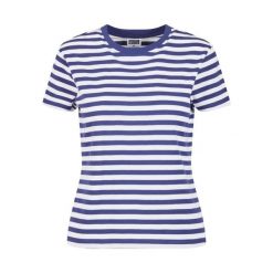 Damska koszulka w regularne paski Urban Classics. Białe topy sportowe damskie Urban Classics, bez wzorów, z bawełny, bez ramiączek. Za 142.00 zł.