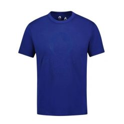 Koszulka Le Coq Sportif Graphic Paris 2024 N°1. Niebieskie t-shirty damskie Le Coq Sportif, xs, bez wzorów, z bawełny, bez kołnierzyka. Za 215.00 zł.