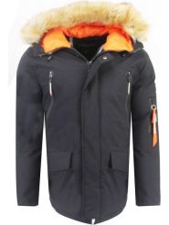 Geographical Norway Parka "Arnold" w kolorze granatowym rozmiar: S. Niebieskie parki męskie Geographical Norway, s, bez wzorów. Za 188.85 zł.