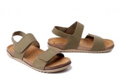 INBLU AA-01KU 022 tundra , sandały damskie. Zielone sandały damskie Inblu, bez wzorów, ze skóry, bez obcasa. Za 119.90 zł.