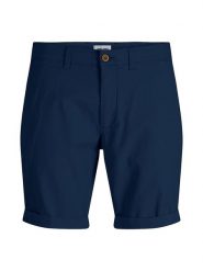 Jack & Jones Szorty w kolorze granatowym rozmiar: L. Niebieskie szorty męskie Jack & Jones, bez kołnierzyka. Za 100.99 zł.