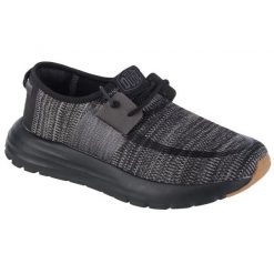 Buty Hey Dude Sirocco M 40140-0WM czarne. Czarne buty sportowe na co dzień męskie z gumy, bez zapięcia. Za 577.19 zł.
