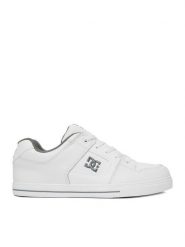 DC Shoes Sneakersy EO-PURE DC01783112 Biały. Białe trampki i tenisówki chłopięce DC Shoes, bez wzorów, ze skóry, bez zapięcia. Za 229.99 zł.