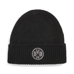 Czapka Borussia Dortmund Esserntials PUMA Black Flat Medium Gray. Czarne czapki męskie Puma. Za 109.00 zł.