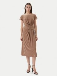 Joseph Ribkoff Sukienka codzienna 261146 Beżowy Relaxed Fit. Brązowe sukienki damskie Joseph Ribkoff, na co dzień, bez wzorów, z syntetyku, bez kołnierzyka, bez ramiączek, proste. Za 1,039.00 zł.